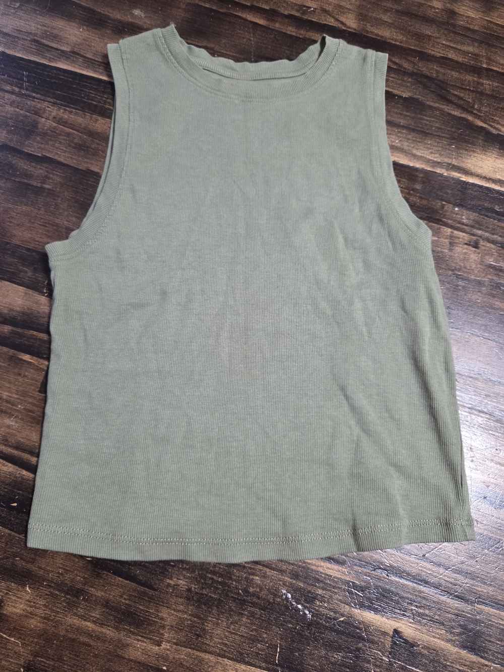 NOBO Olive Ribbed Crewneck Tank